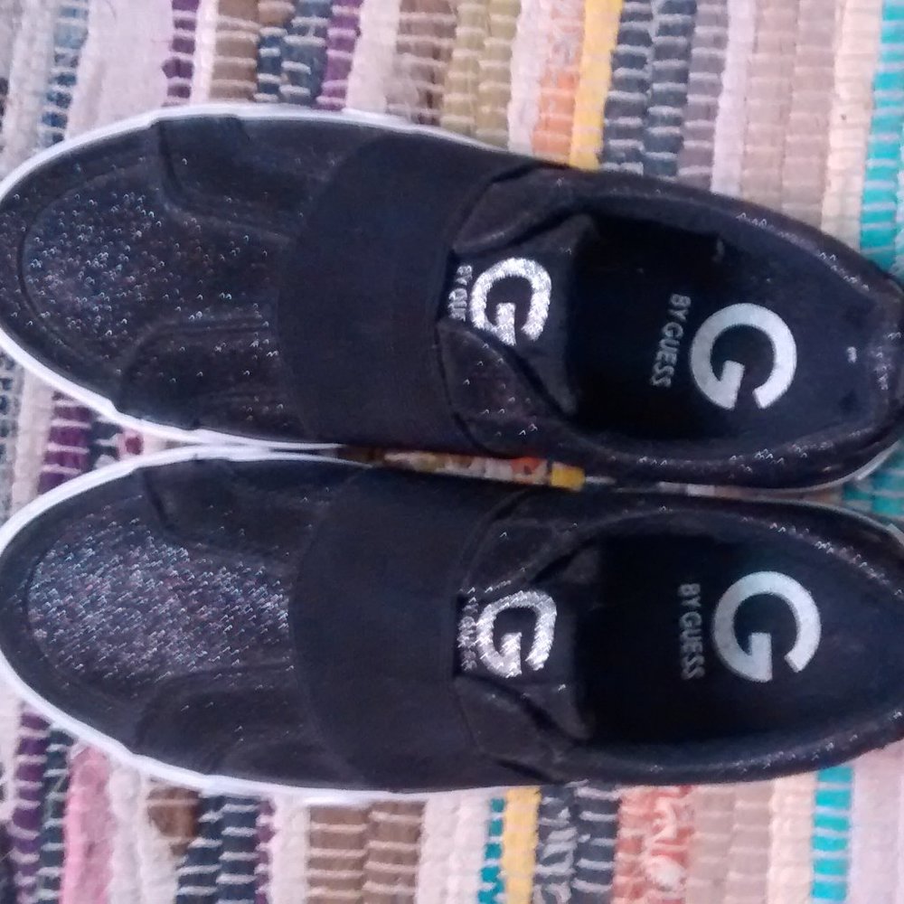 G by Guess glitter slip ons